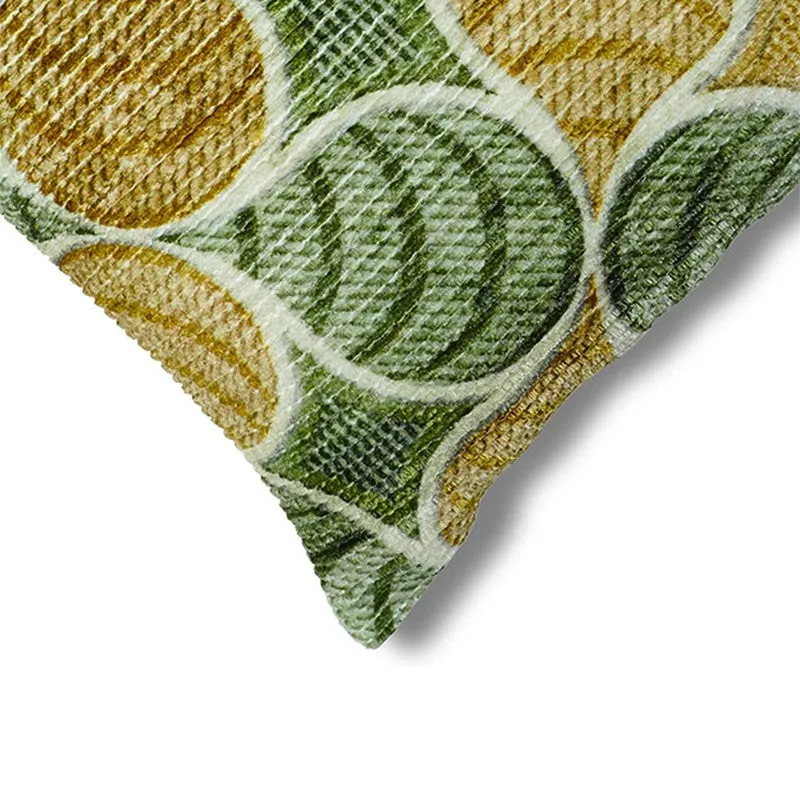 PetalPrism Cushion Cover - Green, Yellow media 5