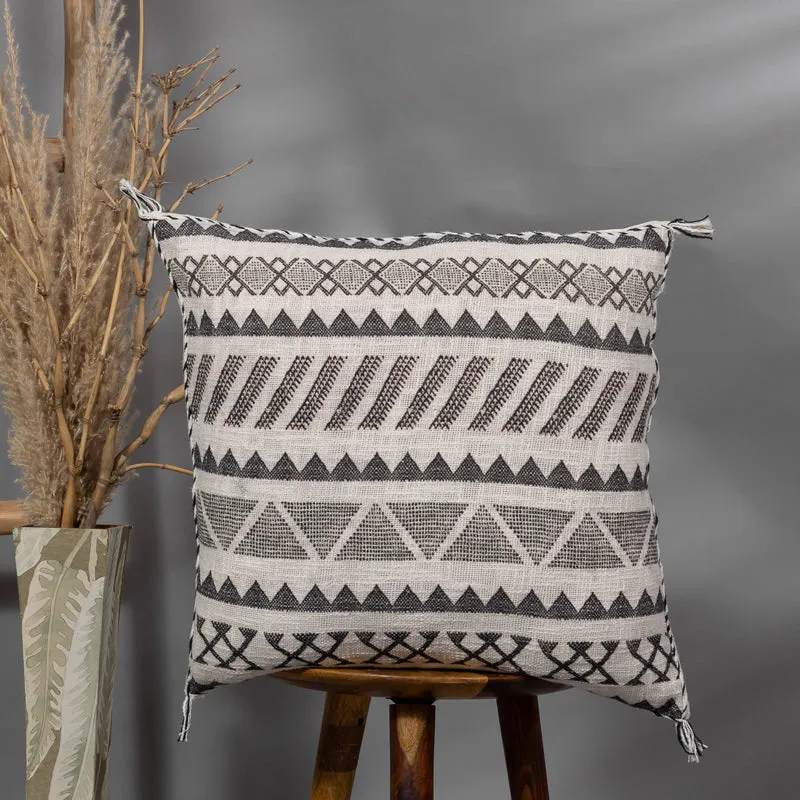 Aztech Glyph Embroidered Cushion Cover media 1