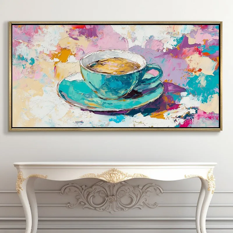 Impasto Canvas Wall Painting With Frame media 5