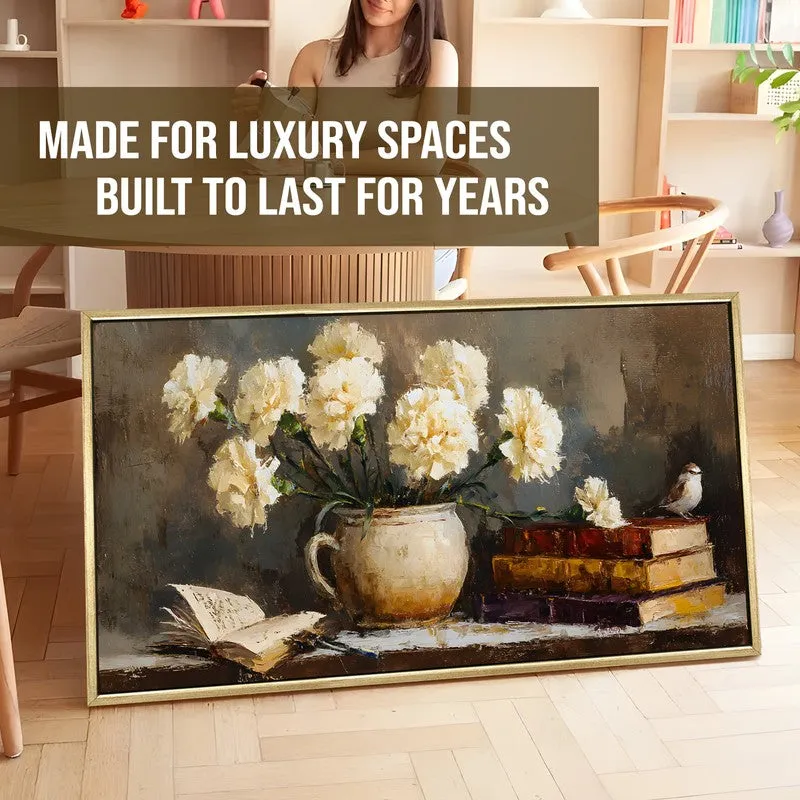 Literary Garden Canvas Wall Painting With Frame media 5
