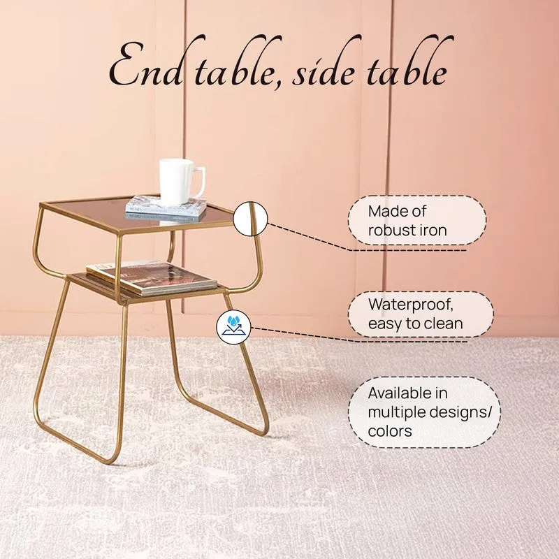 Latte Center Table (Gold) - Set Of Two media 4
