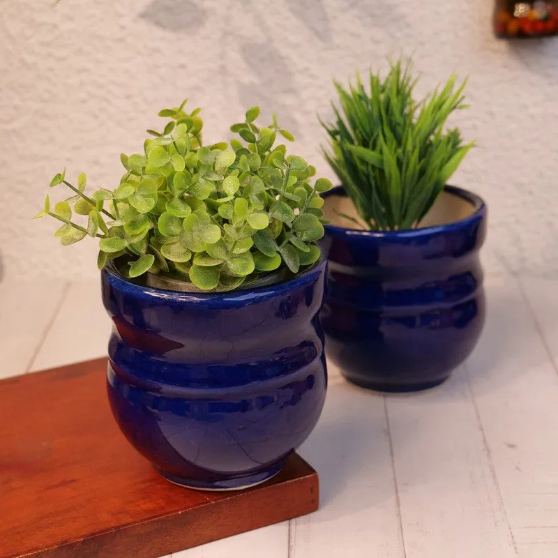 VelourVista Pots Blue - Set Of Two media 3