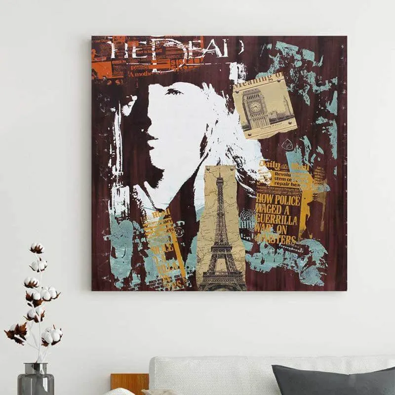 Abstract Collage Canvas Wall Art media 3