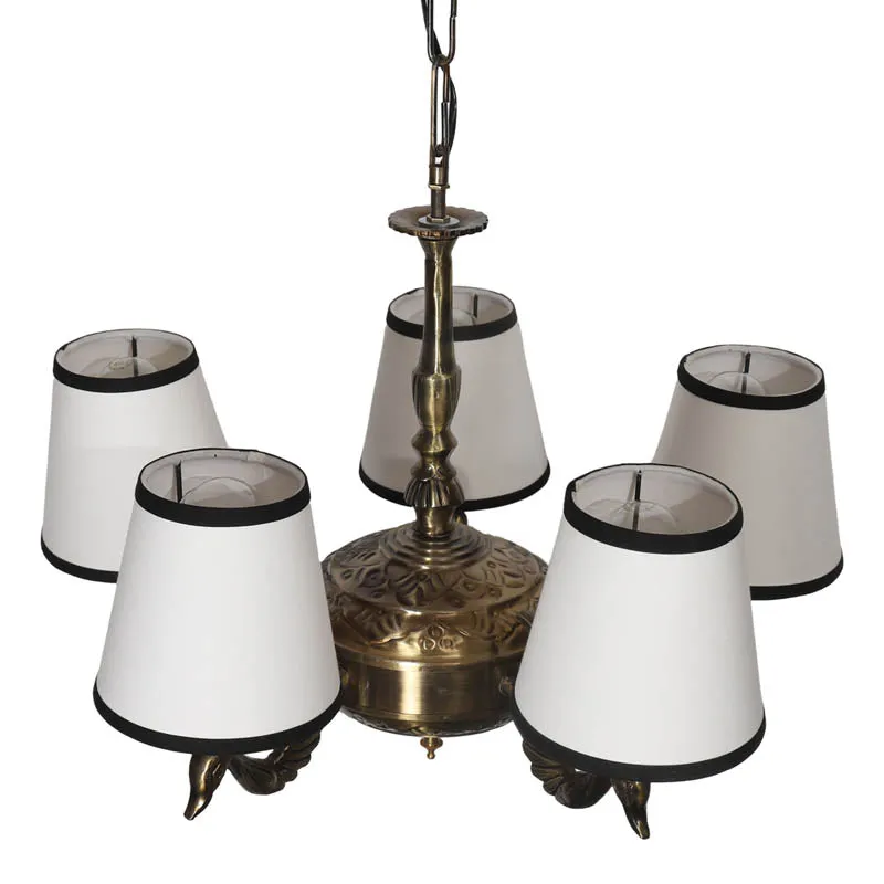 Glee Conical Golden Antique Ceiling Lamp media 4