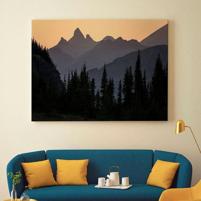 Indian Peaks Sunset Canvas Wall Painting - Gallery Wrap
