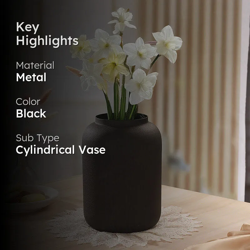 Alexis Metal Vase - Black media 2