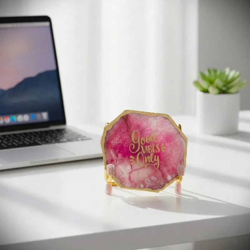 Good Vibes Agate Showpiece - Purple media 3