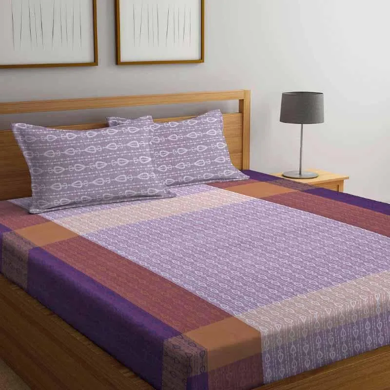 Dobby Ethnic Cotton Bedsheet - 300 TC media 6