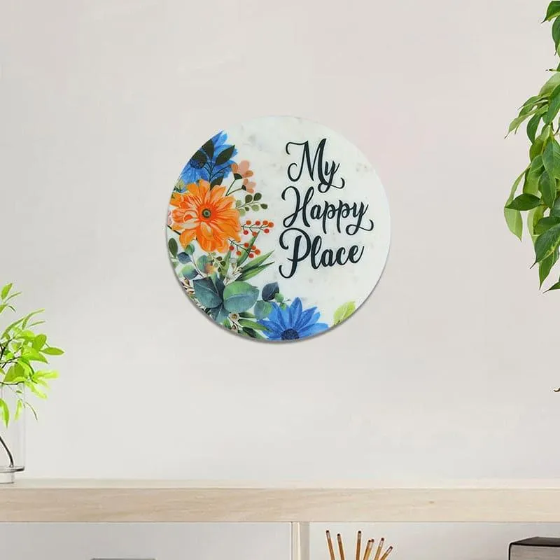 My Happy Place Printed Marble Wall Accent media 1