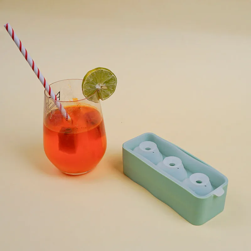 Heart Silicone 3-Cube Ice Mould - Green media 1