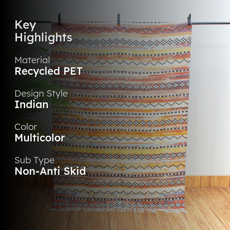 Resho Bohemian Recycled PET Dhurries media 2