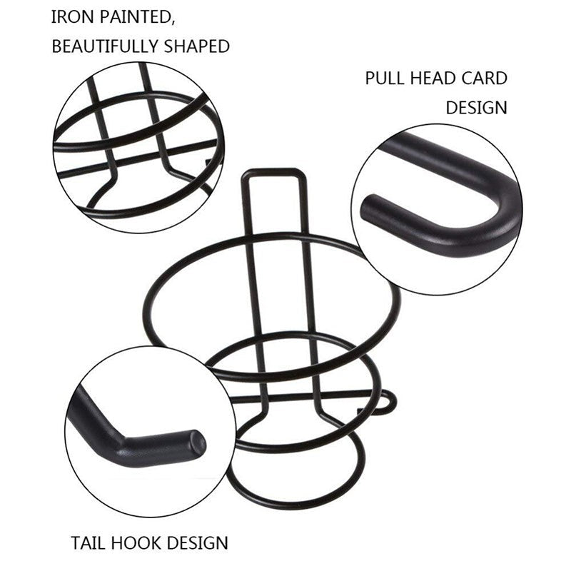 Tressix Metal Hair Dryer Holder - Black media 4