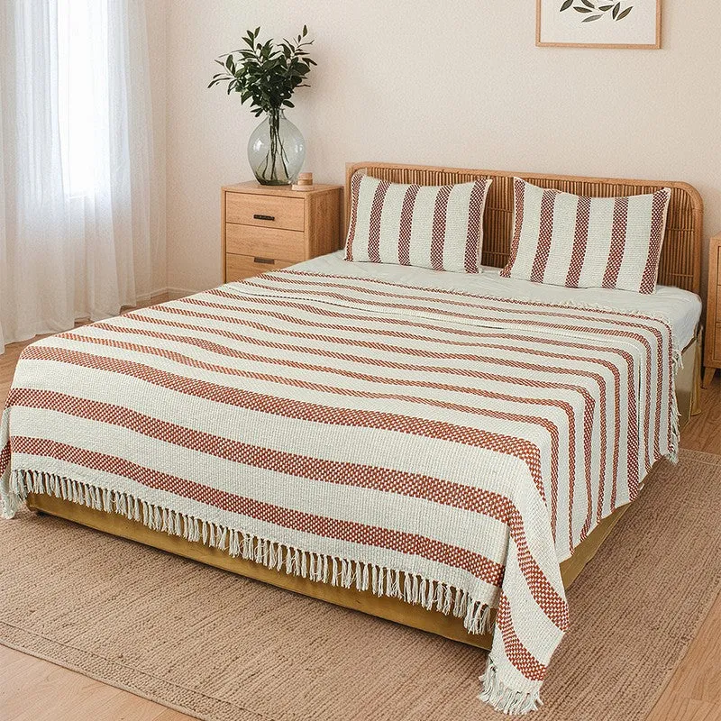 Zeyna Ease Cotton Bedcovers - Orange - 4