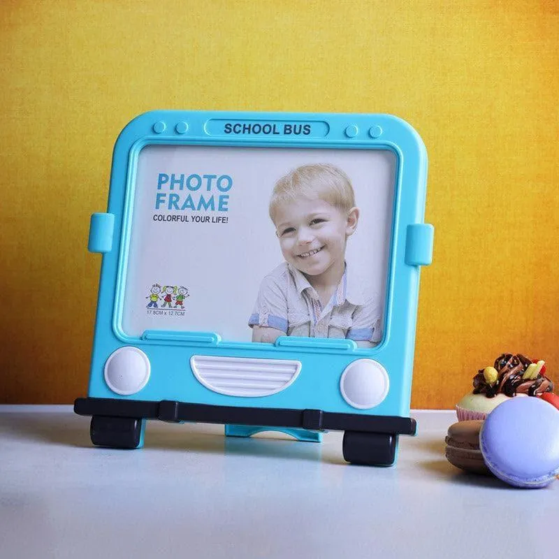 Ride To School Photo Frame - Blue media 3