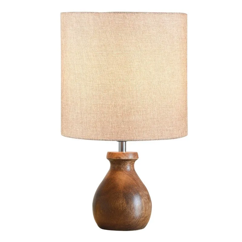 MinimalRadiance Wooden Table Lamp - Beige media 7