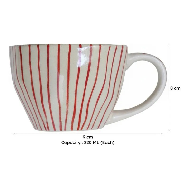 Byrne Ceramic Tea Cup (220 mL Each) - Set of Two media 6