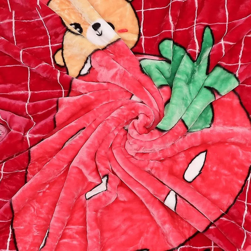 Monte Carlo Berry Bliss Throw Blanket - 600 GSM media 7