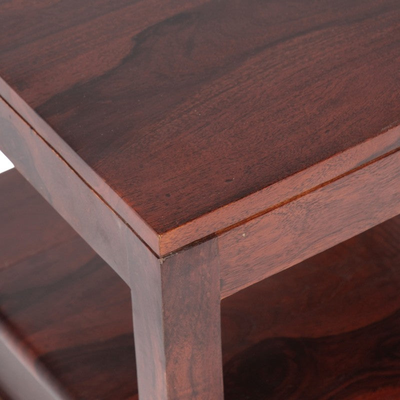 Vverix Sheesham Wooden Side & Bedside Table - Dark Brown media 6