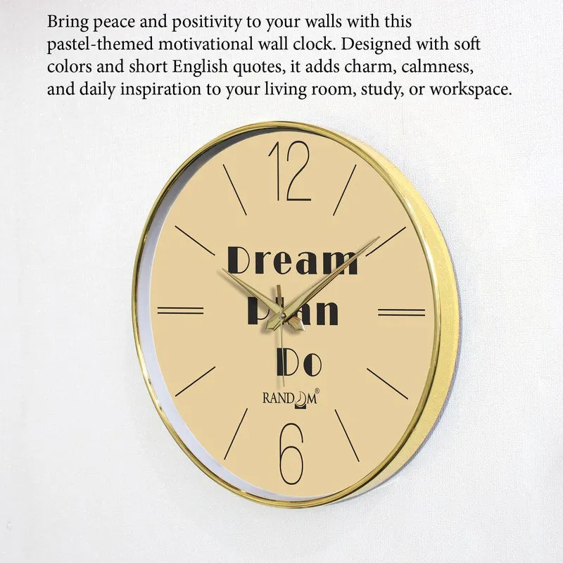 Vision Action Round Analog Wall Clock - Beige media 6