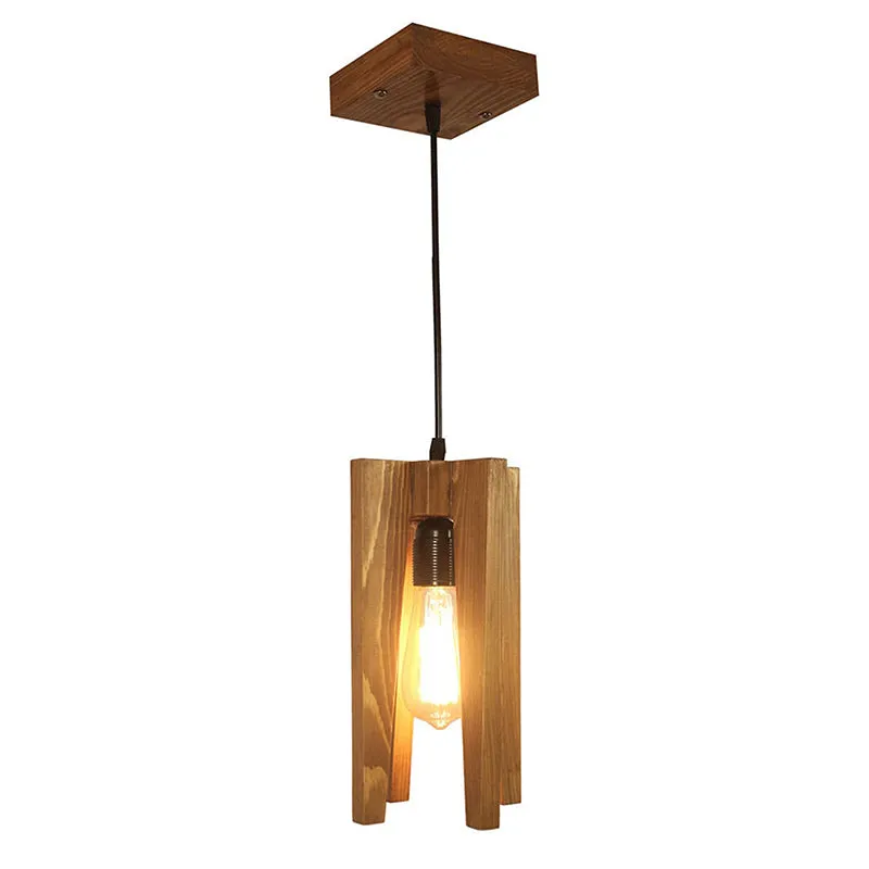 Kyros Single Wooden Ceiling Lamp media 6