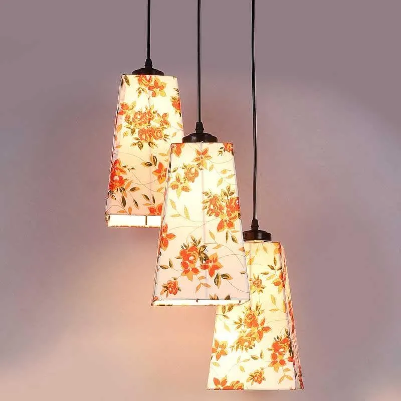 Orange Fleur Cluster Ceiling Lamp media 3
