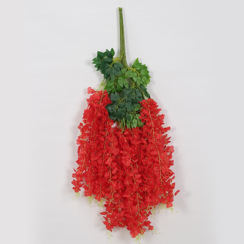 Faux Hanging Orchid Vine (Red) - Set Of Twelve media 3