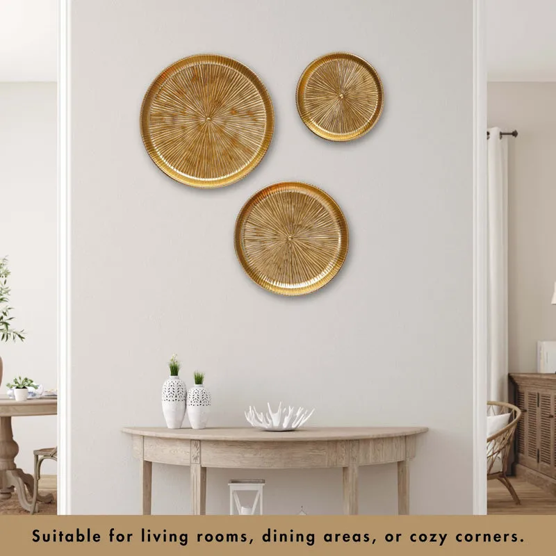 Aurique Metal Wall Plate - Set Of Three media 7