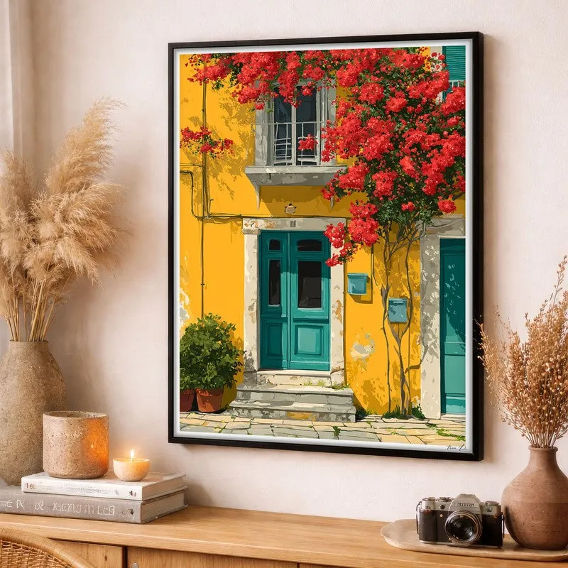 Viretta Canvas Wall Painting With Black Frame media 3