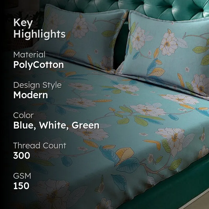 Ocean Garden Bedsheet - 150 GSM media 2