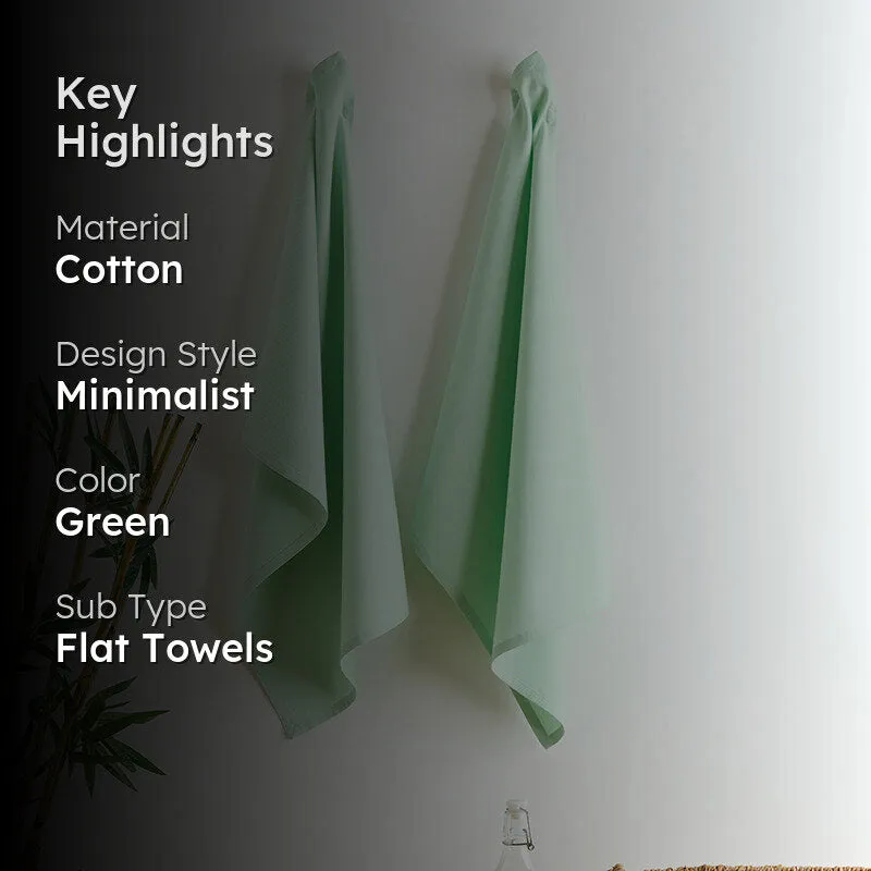 Sophistitch Solid Cotton Kitchen Towel (Sage Green) - Set Of Two media 2