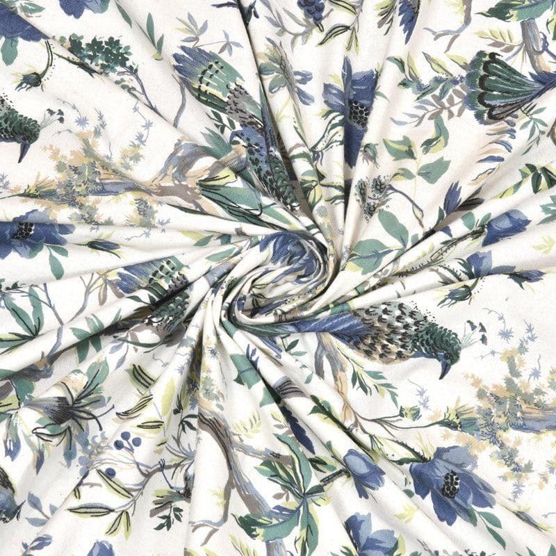 Koel Charm Curtain (Blue) - Set Of Two media 4