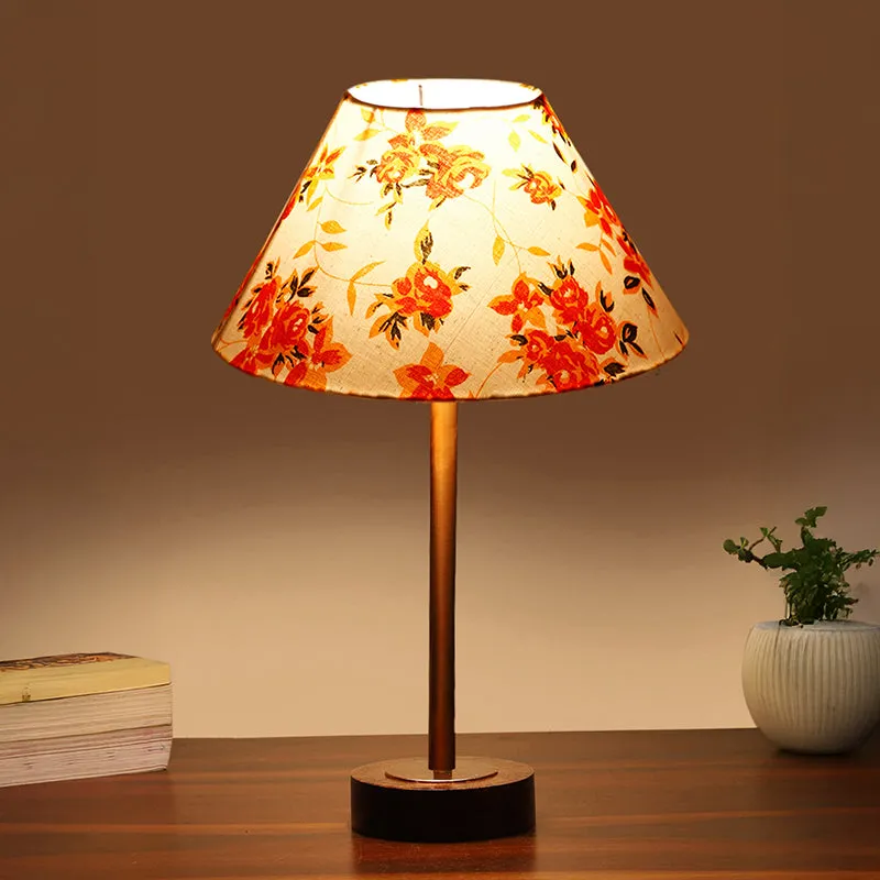 Baskara Cone Rodin Wooden Table Lamp - Multicolor media 1