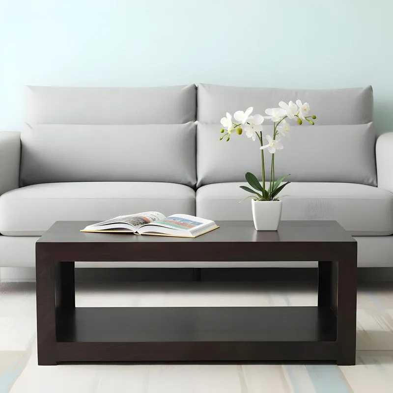 Borvon Sheesham Wooden Center Table - Black media 3