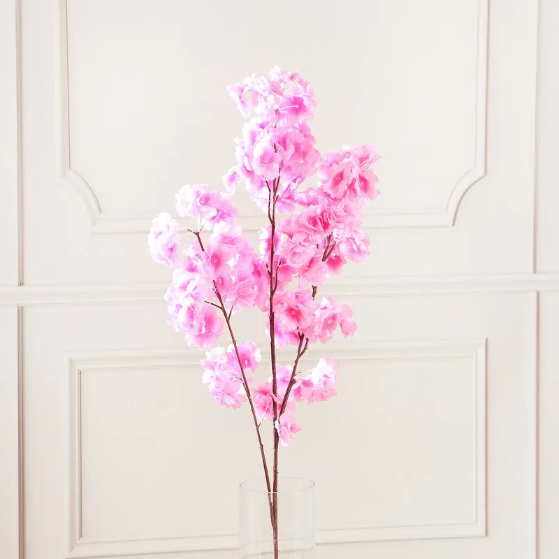 Blossira Cherry Blossom Fabric Arificial Flower - Pink media 4