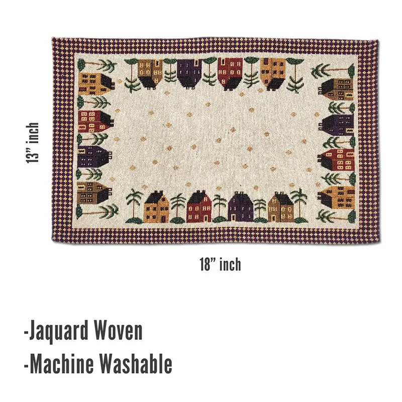 Palm Village Table Mat With Runner - Seven Piece Set media 6
