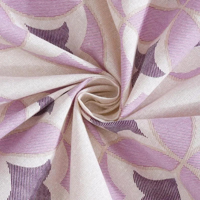 Gienna Printed Cotton Bedsheet (Purple) - 200 TC media 5