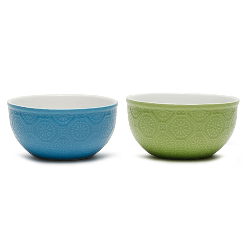 Cuppa Serving Bowl (Green,Blue,600 mL) - Set Of Two media 3