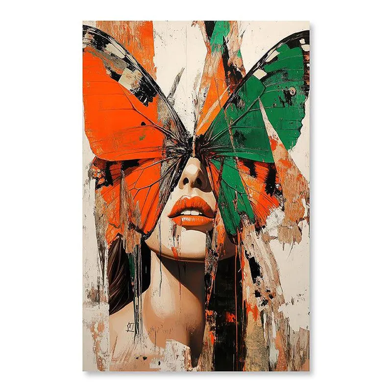 Veil of Wings Canvas Modern Wall Art media 5