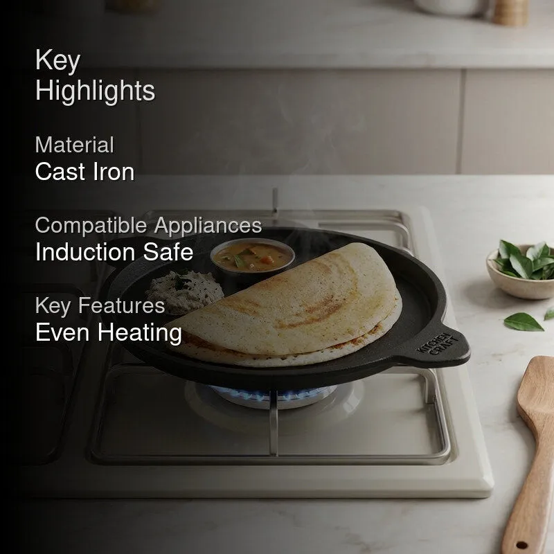 Sear Pro Pre-Seasoned Cast Iron Grill Pan - 9.5 Inch media 2