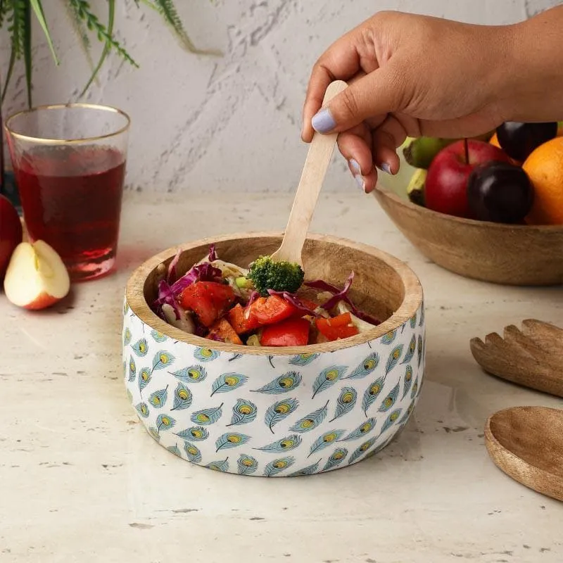 Feathered Boxy Serving Bowl media 3