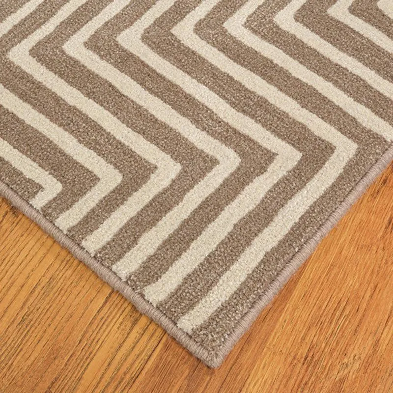 Denethor Hand Tufted Geometric Wool & Nylon Carpet - Grey media 7