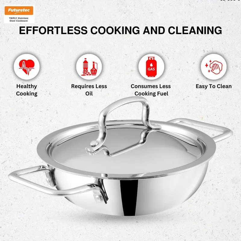 Kraft Cook Craze Kadhai With Lid - 1500 mL media 8