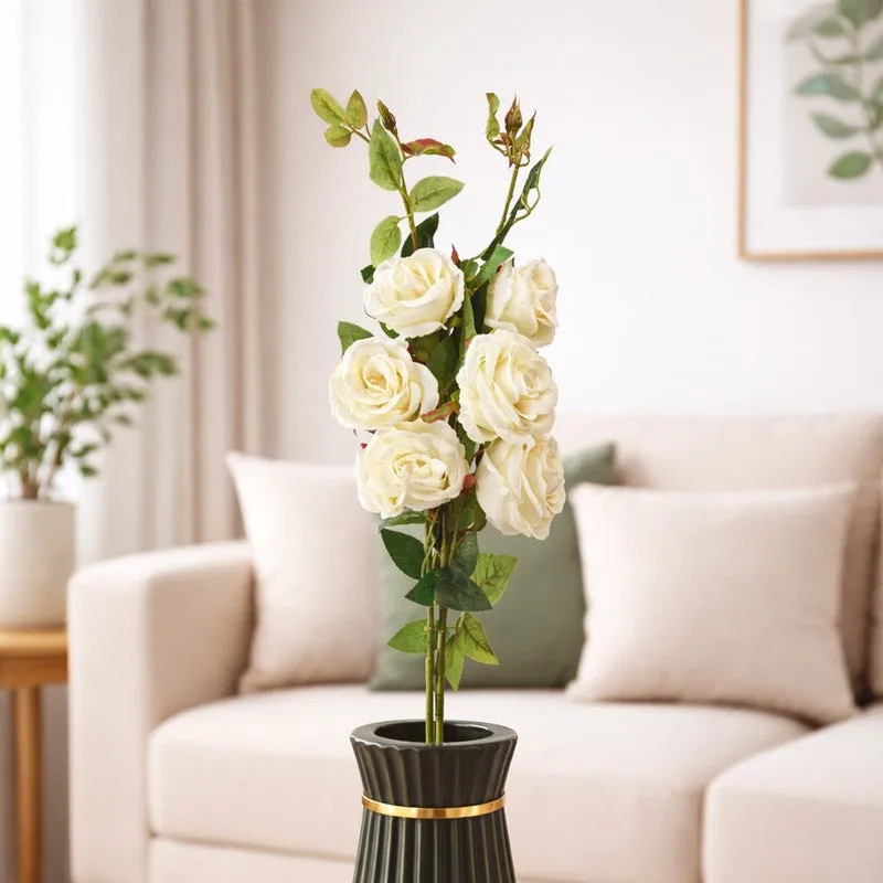 Rosanova Plastic Artificial Flower - Set Of Two media 1