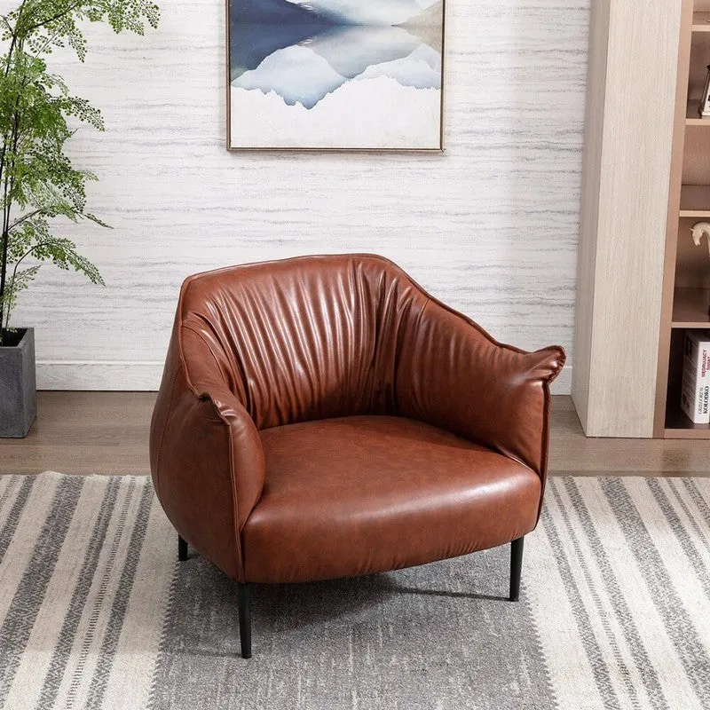 Elvora Neem Wood Accent Chair - Brown media 4
