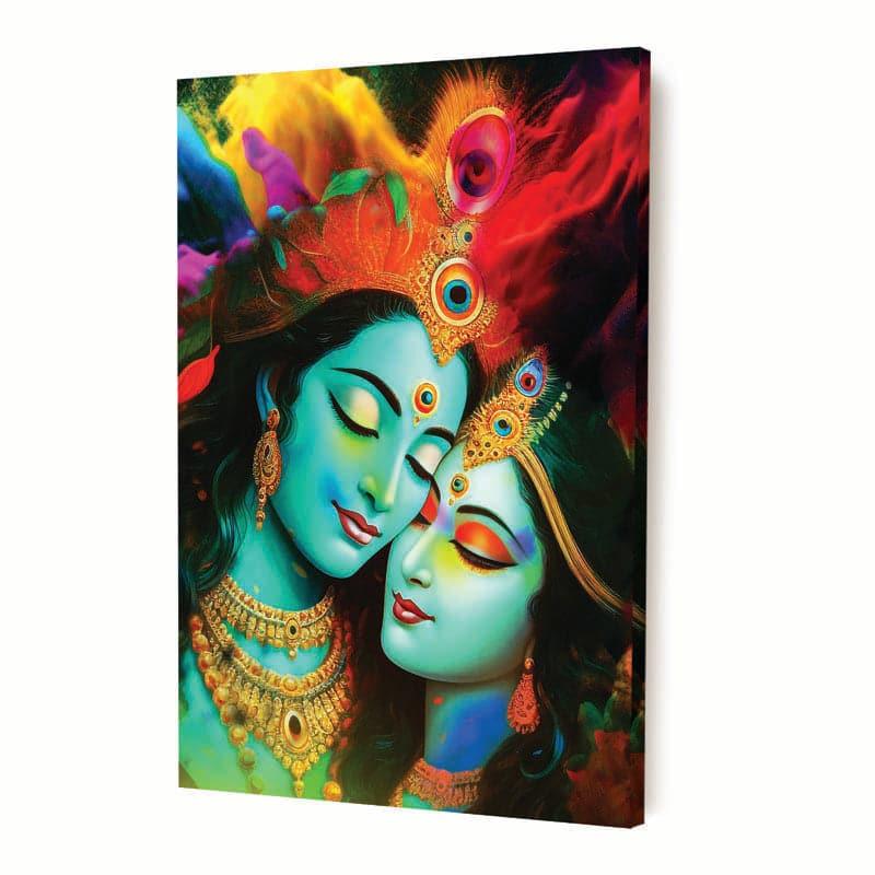 Radha Krishna Unite Wall Painting media 4