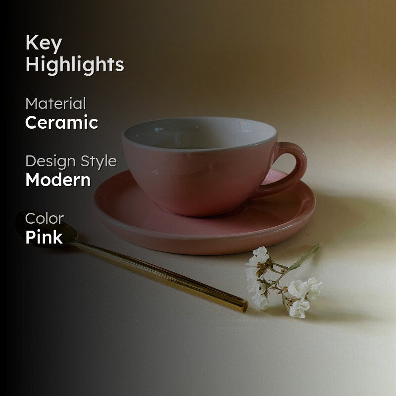 Carsten Cup & Saucer (Pink) - 240 ML media 2