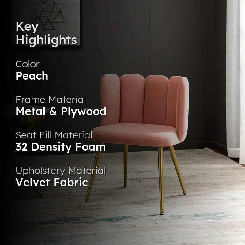 Marsillio Accent Chair - Peach media 2