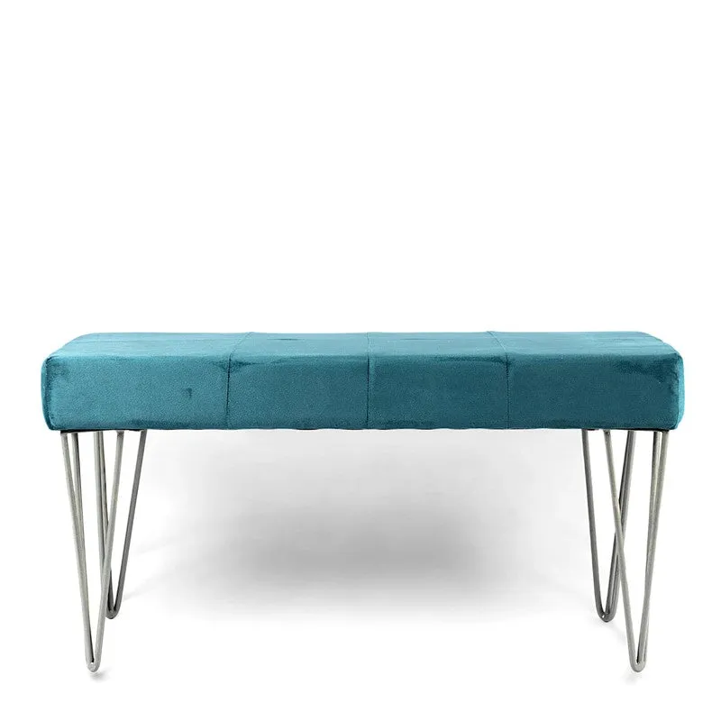 Ezaro Sheesham Wooden Bench - Blue media 5
