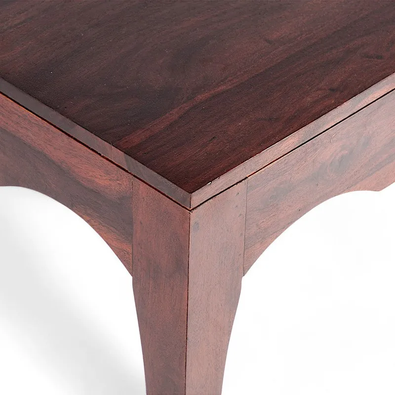 Rervon Sheesham Wooden Center Table - Dark Brown media 5