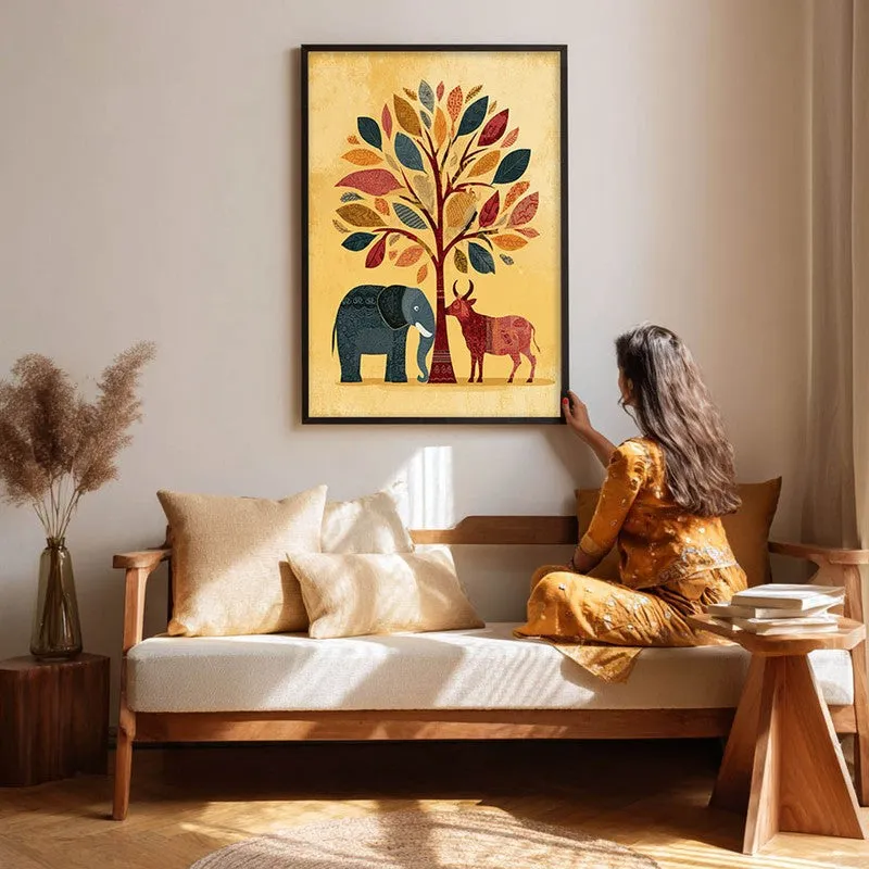 Vanira Canvas Wall Painting With Black Frame media 9